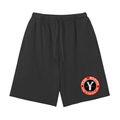 YESS Snow Washed Raw Hem Shorts