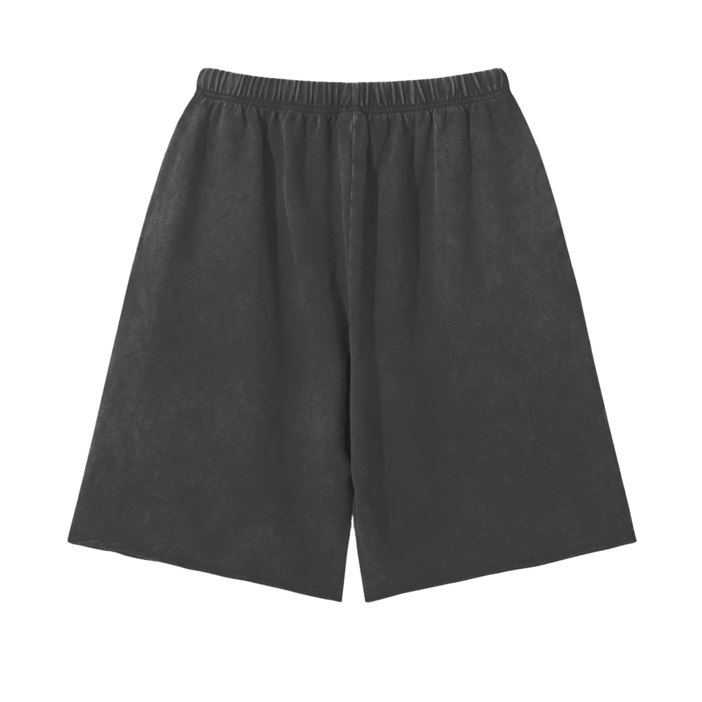 YESS Snow Washed Raw Hem Shorts